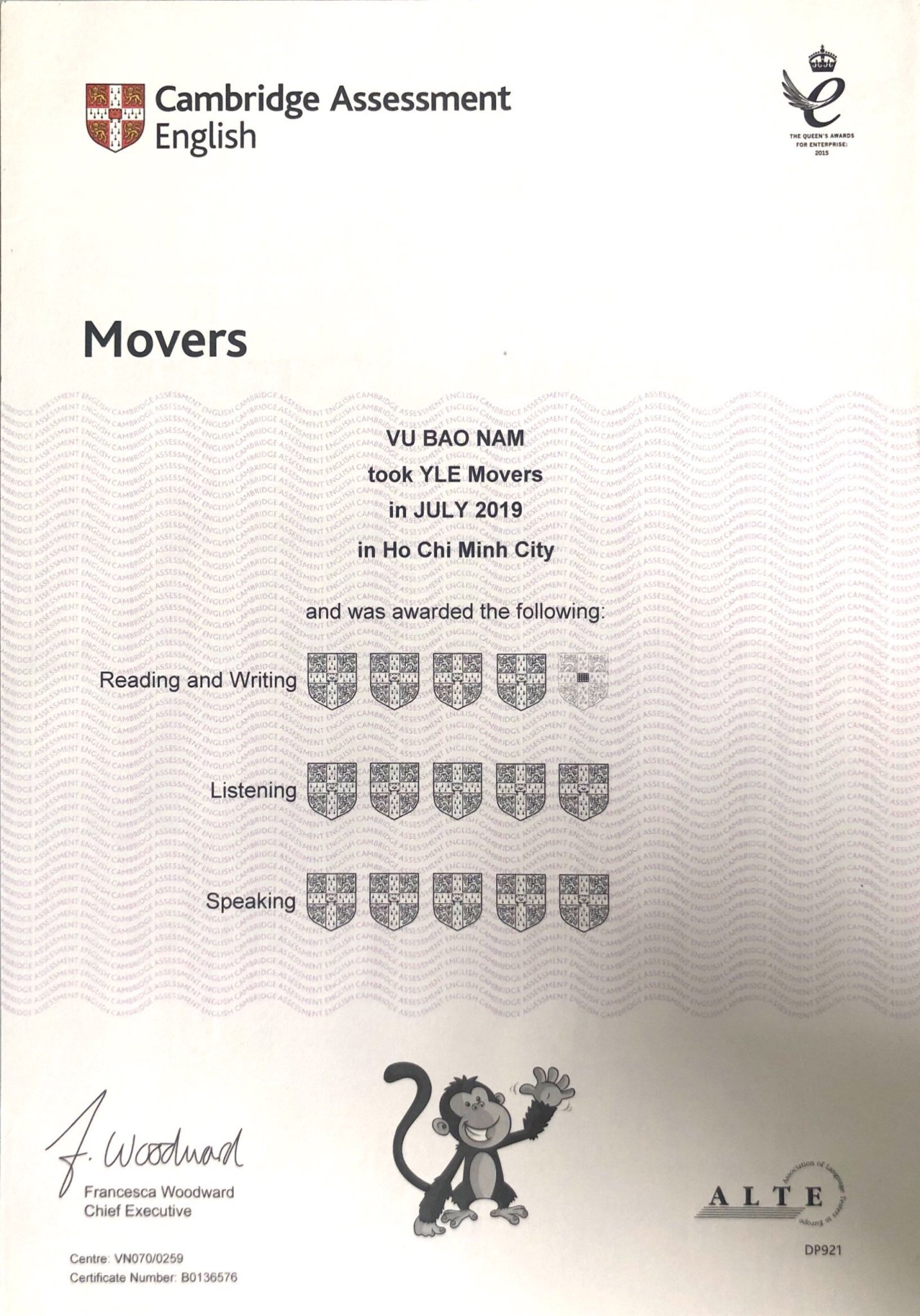 LUYỆN THI MOVERS ĐẢM BẢO ĐẦU RA - TRUNG TÂM A+